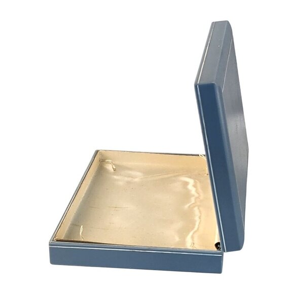 Vintage DuBarry Fifth Avenue NYC Jewelry Presentation Box Blue Plastic White Tri - Picture 7 of 8